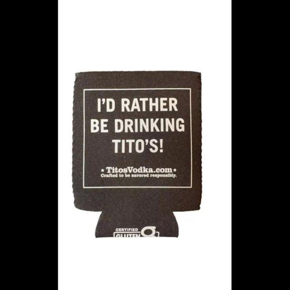 Tito’s Handmade Vodka Koozie Can Bottle Cooler & Bandanna New